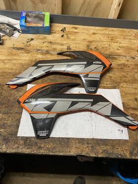 7770600300004d Ktm 2014 250xc 125cc-500cc 2012-2016 Side Plastics Radiator Shrouds