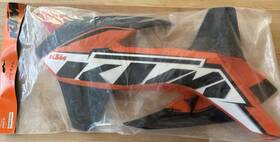 7770805400004d Ktm Oem Radiator Shrouds Orange/ Black 2014 Exc Model Bikes