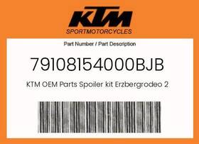 79108154000bjb Ktm Genuine Spoiler Kit Erzbergrodeo 23 With Decal -