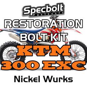 Ktm-300exc-resto-ni Ktm 300 Exc Restoration Bolt Kit Nickel Engine Frame Plastics Fender 300exc Ktm-300exc-resto-ni Ktm 300 Exc Restoration Bolt Kit Nickel Engine Frame Plastics Fender 300exc