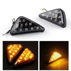 Ts-076-smoke Led Flush Mount Turn Signal Fit Suzuki 2001-2014 600/750 1000 Smoke Tc Re App