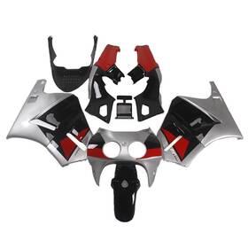 Rvf400r1988-4 Lemon #holm Silver Black Red Fairings Kit For Honda Rvf400r Nc30 V4 1988 - 1992 Body
