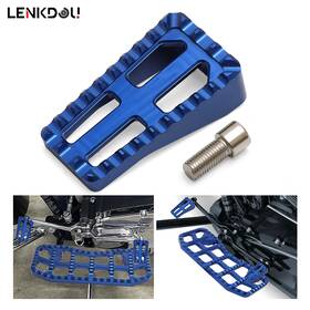 Mp03-002-0026blid Lenkdou Blue Floorboards Brake Pedal Shifter Foot Pegs Set For Harley Touring Road Glide