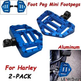 Mp03-dt008-0058bl Lenkdou Aluminum Foot Peg Mini Floorboards Pedal For Harley Touring Road King Softail