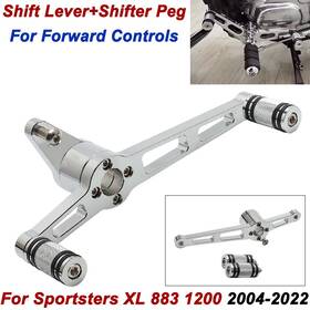 Mp03-le001-0077c-a Lenkdou Heel Toe Shift Shifter Pegs For Forward Control Harley Sportsters Xl883 1200 04