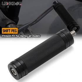 Mp03-le001-0081b Lenkdou 1-pack Aluminum Extended Toe Foot Peg Shift Pegs For Harley Touring Sportster