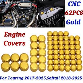 Mp10-im001-0038 Lenkdou Engine Bolts Caps Covers Kit For Harley Softail Touring Road King Glide 2017