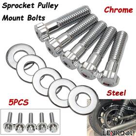 Mp11-dt003-0042c Lenkdou Steel 2-1/2 Inch Rear Pulley Allen Bolts For Harley Big Twin And Xl Dyna Road King