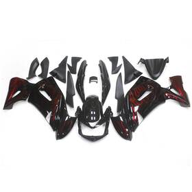 Auto1 Liomauto Er-6f 06-7 #auto1 Bodywork Fairings For Kawasaki Ex650c Ninja 650r 2006 07 2008 Abs Kit Red Flame