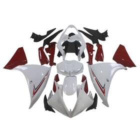 Lionparts 2009-72 #lion Bodywork Fairing Kit For Yamaha Yzf1000 R1 2009-2011 Plastic Fairings White Red
