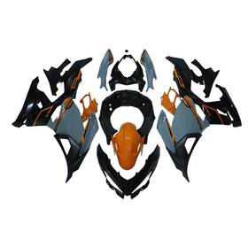 400-27 Lionparts #lion Bodywork Fairing Kit For Kawasaki Ninja 400 2018-2023 Fairings Gray Orange Black