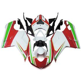 Fw1098-2007-48 Lionparts #lion Bodywork Fairing Kit For Ducati 1098 848 1198 2007-2012 Fairings White Red Green