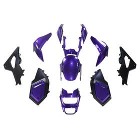 Grom-16-02 Lionparts #lion Bodywork Fairing Kit For Honda Grom 125 2016 17-2020 Fairings Pearl Purple Black