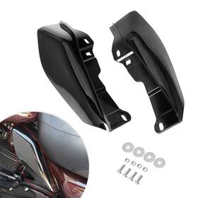 Hjzy-16 Lotcesfun Gloss Vivid Black Mid Frame Air Heat Deflectors Compatible With Harley Tour Inch