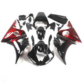 Fwr62003-46 Lrdabit #bit Bodywork Fairing Kit For Yamaha Yzf600 R6 2003-2005 R6s 2006-2009 Abs Red Black