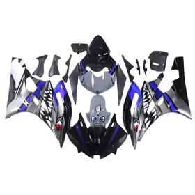 R62006-66 Lrdabit #lrd 79 Bodywork Fairing Kit For Yamaha Yzf R6 2006 2007 Abs Fairings Shark Silver Blue