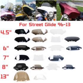 Ws-hd9613 Lrdabit #lrdm 4.5 Inch 6 7 8 13 Motor Windshield Fit For 1996-2013 Harley Touring Street Glide