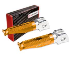 Clfafpfg84simfprdsn0090 M-factory Shinobi Red Front Rider Foot Pegs For Triumph Bonneville T100 Carb 02-05 04 03