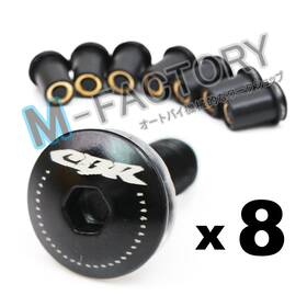 Mfwbbklogocbr1sn1004h M-factory New Cbr Black Windscreen Bolts For Honda Cbr1000rr Cbr600rr 11 12 13