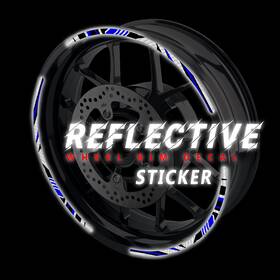Rmdwsrash01bu17fbaus019ka M-factory Sh01 Blue 17 Inch Reflective Rim Sticker For Kawasaki Z1000 04 05 06-14 15 16