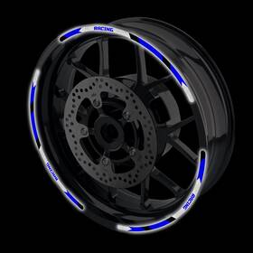 Rmdwsrash05bu17fbaus018su M-factory Sh05 Blue 17 Inch Reflective Rim Sticker For Suzuki Gsx-s 125 18 19 20 21 22
