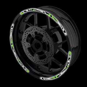 Rmdwsrash25gr17fbaus017ho M-factory Sh25 Green 17 Inch Reflective Rim Sticker For Honda Cbr1000rr 18 19 20 21 22