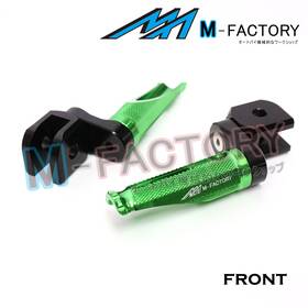 Wwaifpfg7625mmbkmfpxxpn001 M-factory Billet Shinobi 25mm Extended Front Foot Pegs Fit Speed Triple 1050 Daytona 675