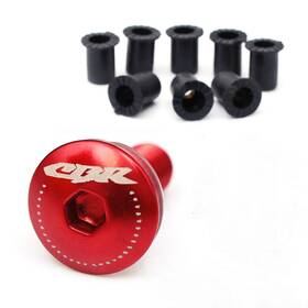 Wbrdlogocbrmfksn1005 M-fcatory Red M5 Motorcycle Windscreen Fairing Bolts 8pcs For Honda Cbr600 F4 I 01-07 06