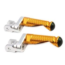 Bmhfpfg1825mmsimprobkpn2042 Mc Motoparts Green 25mm Adjustable Mpro Rider Foot Pegs For Ducati Hyperstrada 821 13-17 16