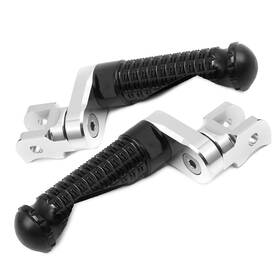 Bmhfpfg2825mmsimprobkpn2093 Mc Motoparts Mpro Blue 25mm Adjustable Rider Front Footpegs For Hd Softail 18-23 22 21 20 19