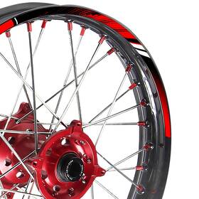 Bmhmxad01brd2118pn22003su Mc Motoparts For Suzuki Dr-z400 00 01 02 03 04 21/18 Inch Mx Dirt Bike Red Wheel Stickers D01