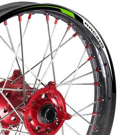Bmhmxar02bgr2118pn22013ho Mc Motoparts For Honda Xr650l 16 17 18 19 20 21/18 Inch Mx Dirt Bike Green Wheel Stickers R02