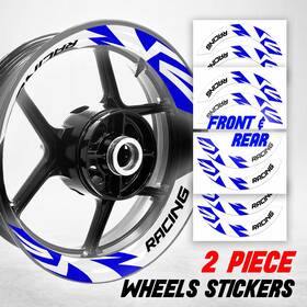 Bmhwscs09wxxx17pn22015su Mc Motoparts S09w Blue 2-piece Wheel Stickers For Tl 1000 R / S 97 98 99 00 01 02 03