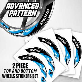 Bmhwscs10bxxx17pn22012ka Mc Motoparts S10b Aqua 2-piece Wheel Stickers For Vulcan 650 15 16 17 18 19 20