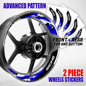 Bmhwscs10bxxx17pn22016ho Mc Motoparts S10b Blue 2-piece Wheel Stickers For Cbr650f 14 15 16 17 18