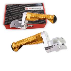 Cl3fafpfg5025mmsimprordcc0073 Mc Motoparts 25mm Lower Gold Racing Front Footpegs For Kawasaki Zx-10r Zx-10rr Ninja 16-25