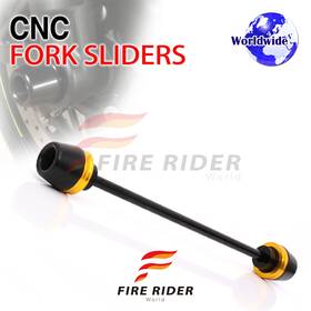 F-ffs18xx105001a25002 Mc Motoparts Titanium Front Fork Axle Slider For Gsx-r 600 750 17 16 15 14 13 12 11