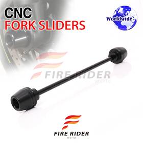 F-ffs3xx105001a25002 Mc Motoparts Gold Front Fork Axle Slider For Kawasaki Zx-10r 15 14 13 12 11 10-08