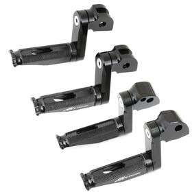 Fpkitdu049m40bkmfpxxxmag23001 Mc Motoparts 40mm Riser Red Mfp Front Rear Footpegs For Scrambler Desert Sled 17 18