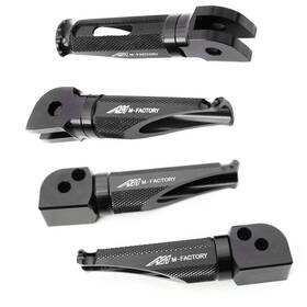 Fpkitho013bkmfpxxxmag23001 Mc Motoparts Silver Mfp Front Rear Footpegs For Cb650r 19 20 21 22