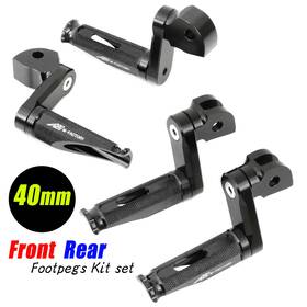 Fpkitka011m40bkmfpxxxmag23001 Mc Motoparts 40mm Riser Green Mfp Front Rear Footpegs For Gtr 1400 Concours 14 06-11 12 13