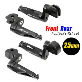 Fpkitsu014m25bkmfpxxxmag23001 Mc Motoparts 25mm Riser Black Mfp Front Rear Footpegs For Gsx 1100 Katana 19 20