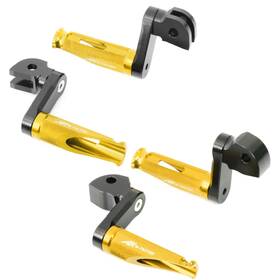 Fpkittr026m40bkmfpxxxmag23001 Mc Motoparts 40mm Riser Red Mfp Front Rear Footpegs For Sprint Gt 10 11 12 13