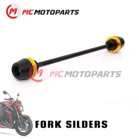 Mc1ffs18gdpn22002 Mc Motoparts Gold Front Fork Sliders Protectors For Suzuki Gsx S1000 17 18 19