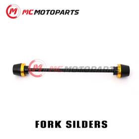 Mc1ffs3gdpn22002 Mc Motoparts Gold Front Fork Sliders Protectors For Kawasaki Zx-10r 08 09 10