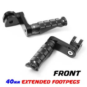 Mc1fpfg45aam40bkmccpxxpn25002 Mc Motoparts 40mm Extended Front Foot Pegs R-fight For Versys 1000 Lt 24 23 22 21 20 19 18-15