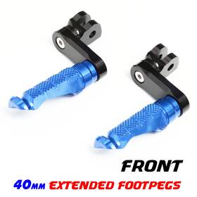 Mc1fpfg96m40bkmccpxxpn25004 Mc Motoparts 40mm Extended Front Foot Pegs R-fight For Xv950 / Xv950r 21 20 19 18 17 16 15 14