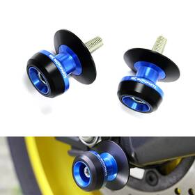 Mc1mcsp02xxxm6pn23056 Mc Motoparts Blue Twall 6mm Rear Swingarm Spools For Mt09 Tracer Fz09 Mt10 19 20 21 22 23