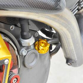 Mc1ochoxxxpn24076 Mc Motoparts Gold Classic Cnc Oil Filler Cap For Kawasaki Z900 17-23 22 21 20 19 18