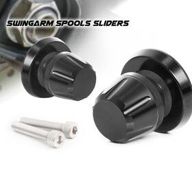 Mc1splbbbkm10pn23014 Mc Motoparts Black L-sonic 10mm Rear Swingarm Spools For Zrx1200r 01 02 03 04 05 06 07 08 09